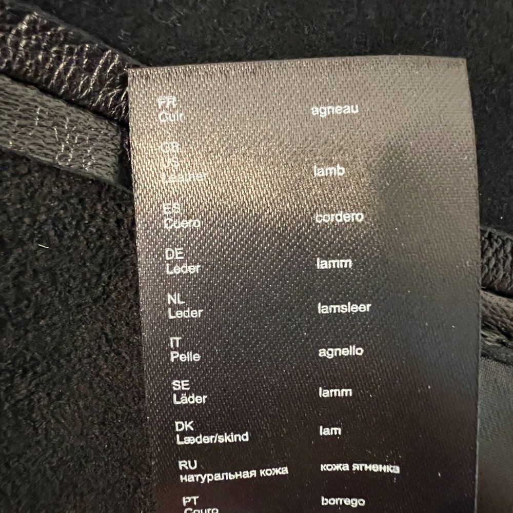 Maje Rosetola Long Sleeve Leather Wrap Dress Black Size 1 - Picture 17 of 17